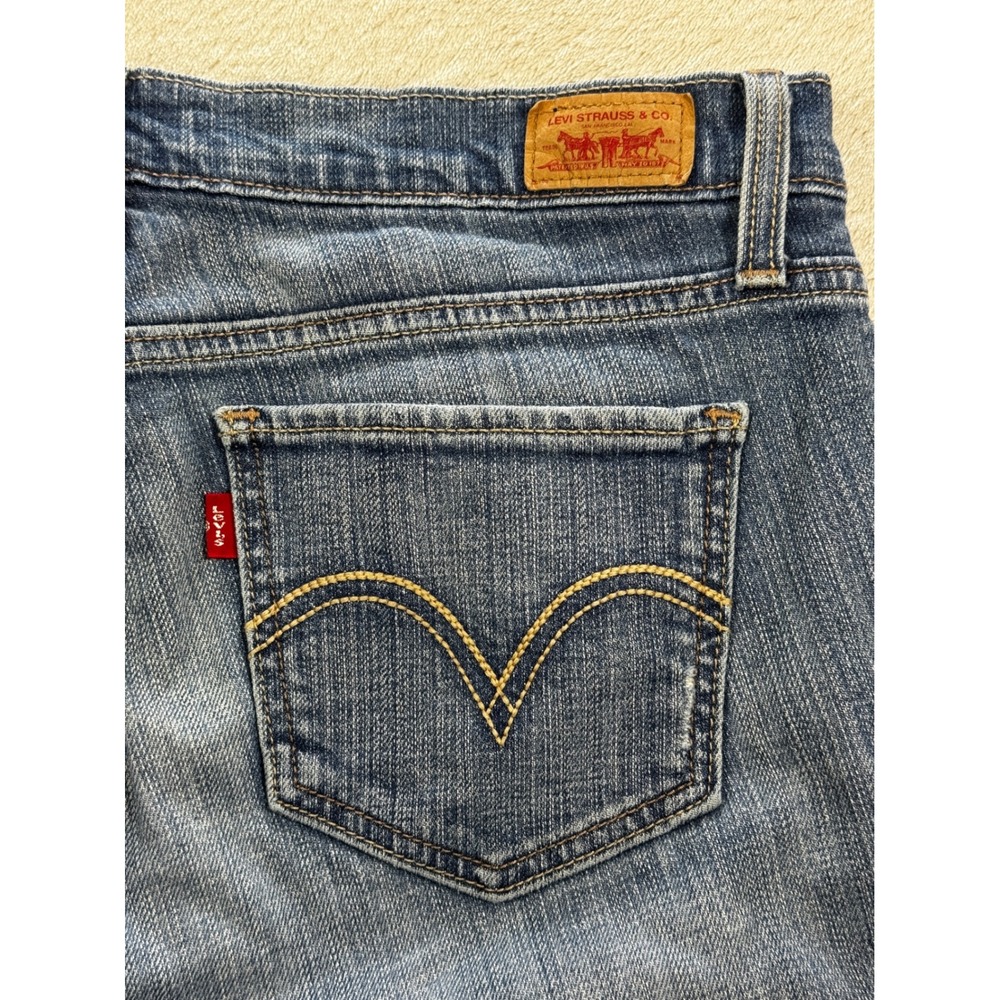 Levi's Womens 524 Too Superlow Bootcut Blue Jeans 9 Medium Meas: 32x31 - Picture 3 of 7